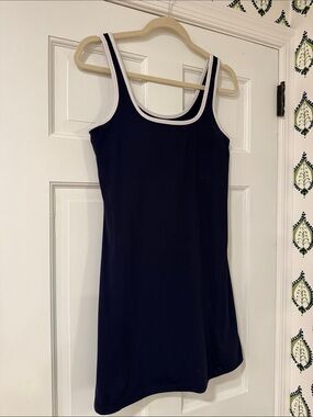 Addison Bay Navy Dress with White Trim Tank Style